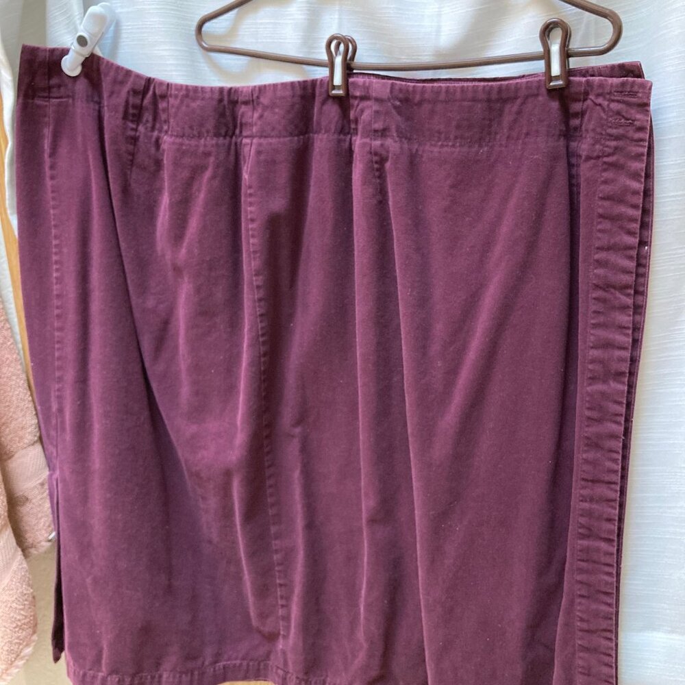 Burgandy Liz Claiborne Wrap Skirt